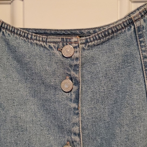 Vintage Long Jean Skirt - Picture 2 of 4